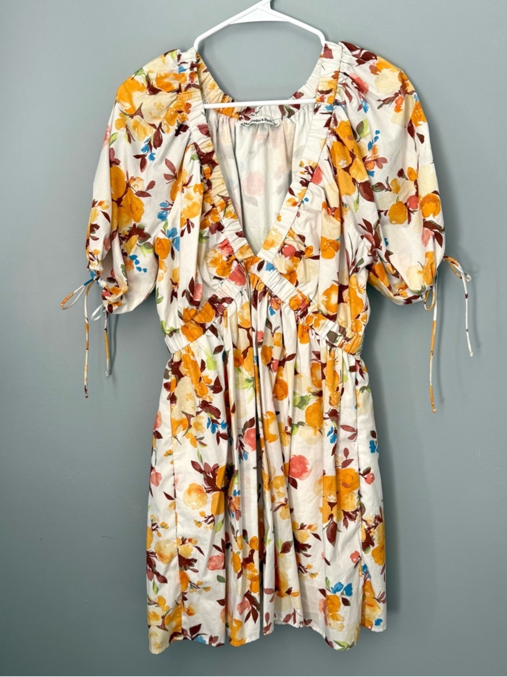 Abercrombie & Fitch Floral Puff Sleeve Mini Dress - Picture 3 of 8